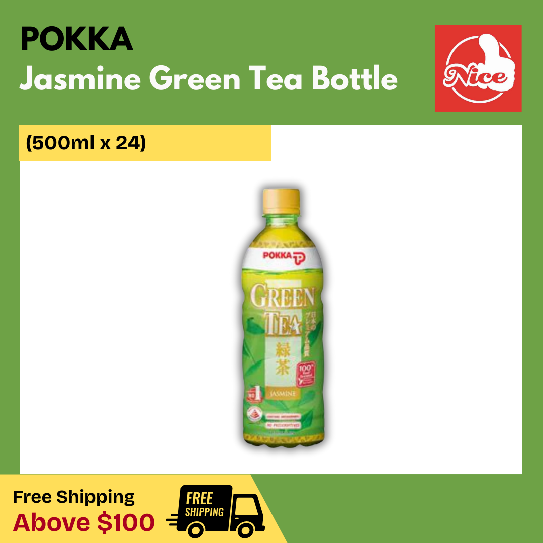 Pokka Jasmine Green Tea Bottle Drink (24 X 500ml) - Wholesale