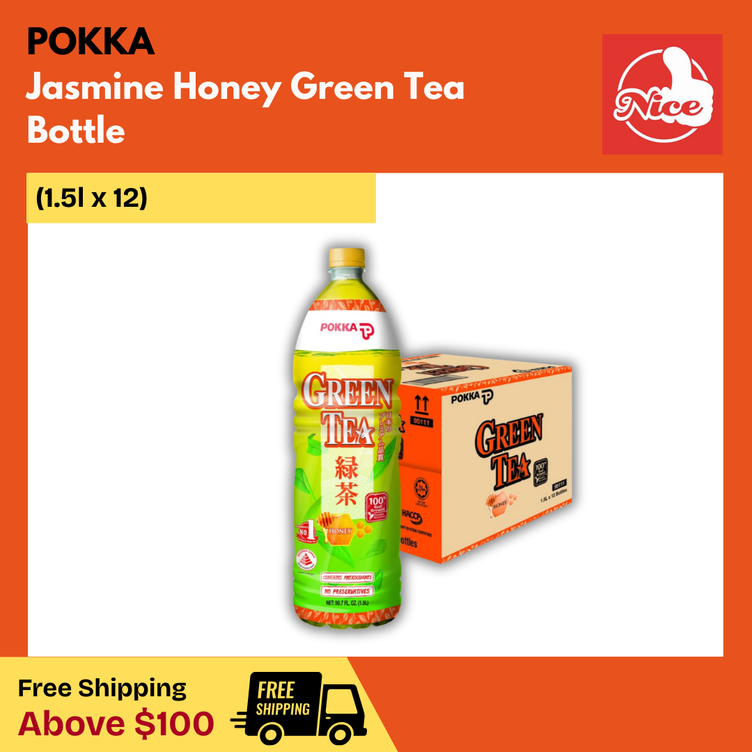 Pokka Jasmine Honey Green Tea Bottle Drink (12 X 1.5L) - Wholesale