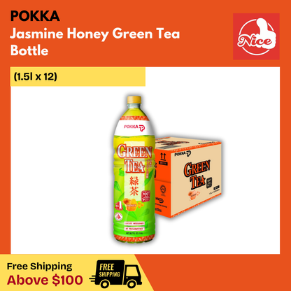 Pokka Jasmine Honey Green Tea Bottle Drink (12 X 1.5L) - Wholesale
