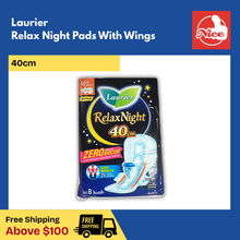 Laurier Relax Night Pads with Wings 40cm (8pcs)