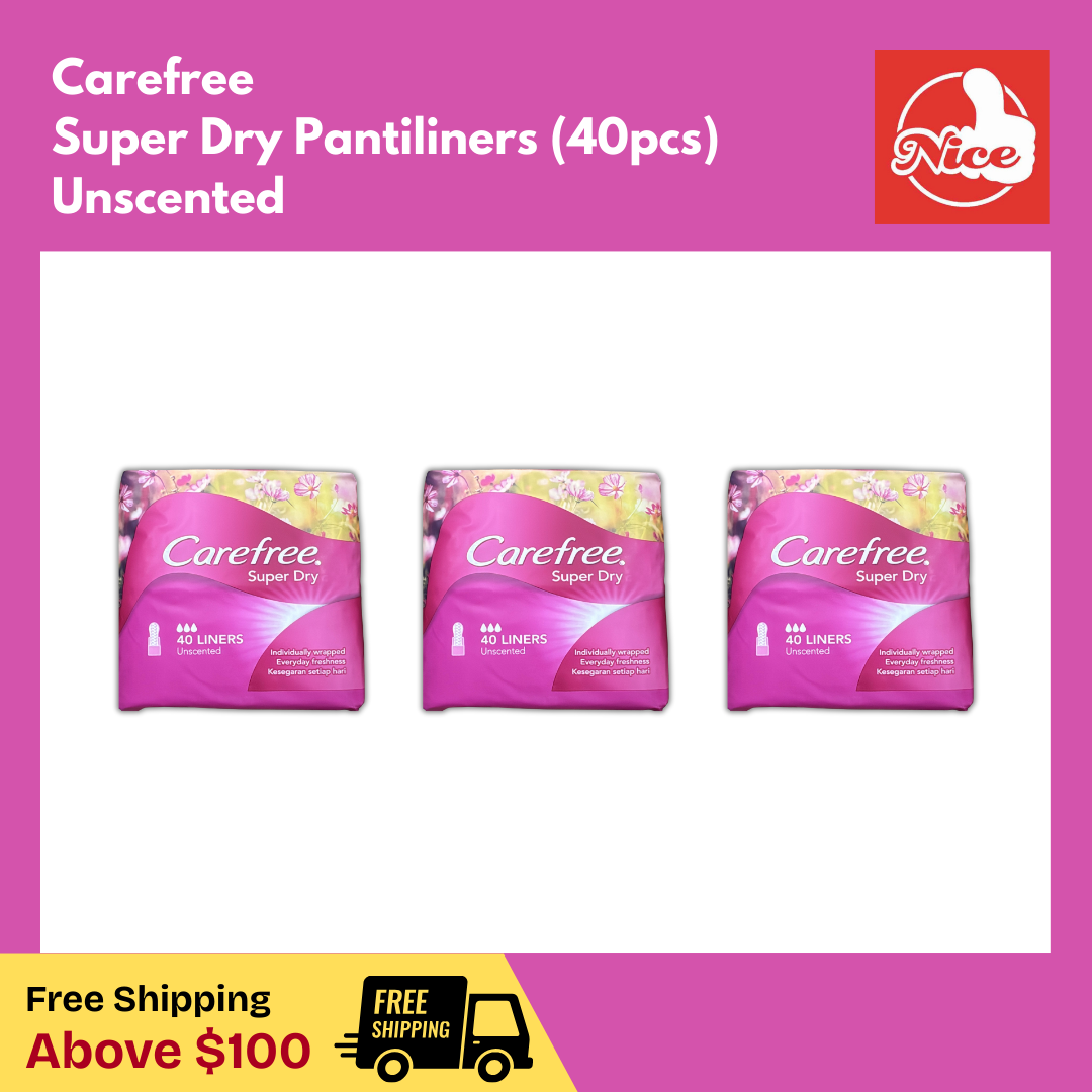 Carefree Super Dry Panty Liners (40pcs) Unscented