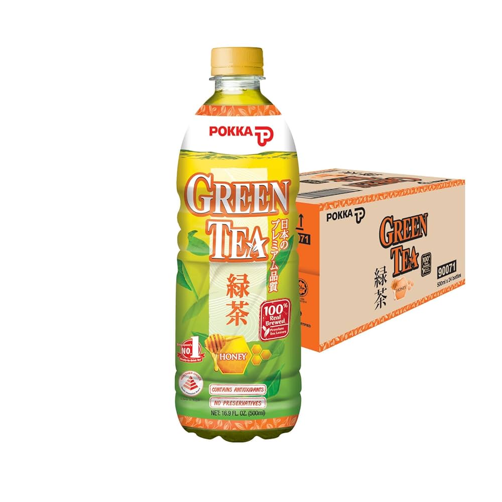 Pokka Jasmine Honey Green Tea Bottle Drink (24 X 500ml) - Wholesale