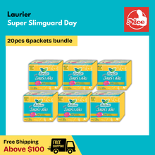 Laurier Super Slim guard Day 20pcs (0.1cm) 6packets bundle