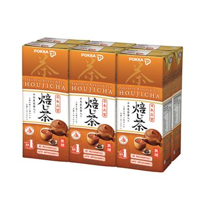 Pokka Houjicha Japanese Roasted Green Tea No Sugar Packet Drink (24 X 250ML) - Wholesale