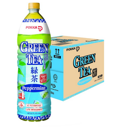 Pokka Peppermint Green Tea Bottle Drink (12 X 1.5ML) - Wholesale