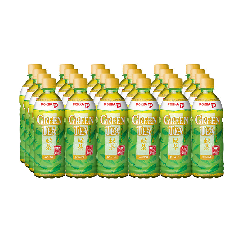 Pokka Jasmine Green Tea Bottle Drink (24 X 500ml) - Wholesale