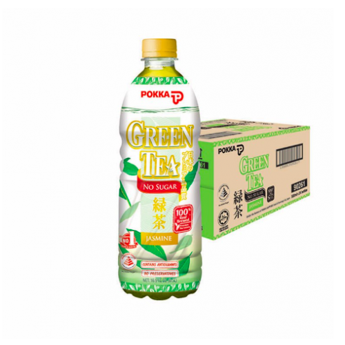 Pokka Jasmine Green Tea No Sugar Bottle Drink (24 X 500ml) - Wholesale